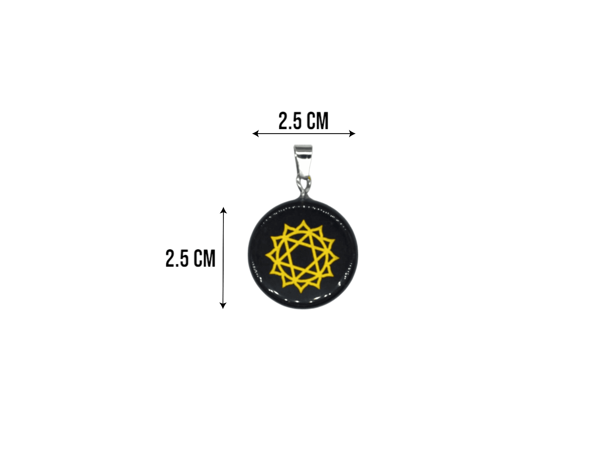 Dije de chacra corazón de obsidiana negra - Imagen 2