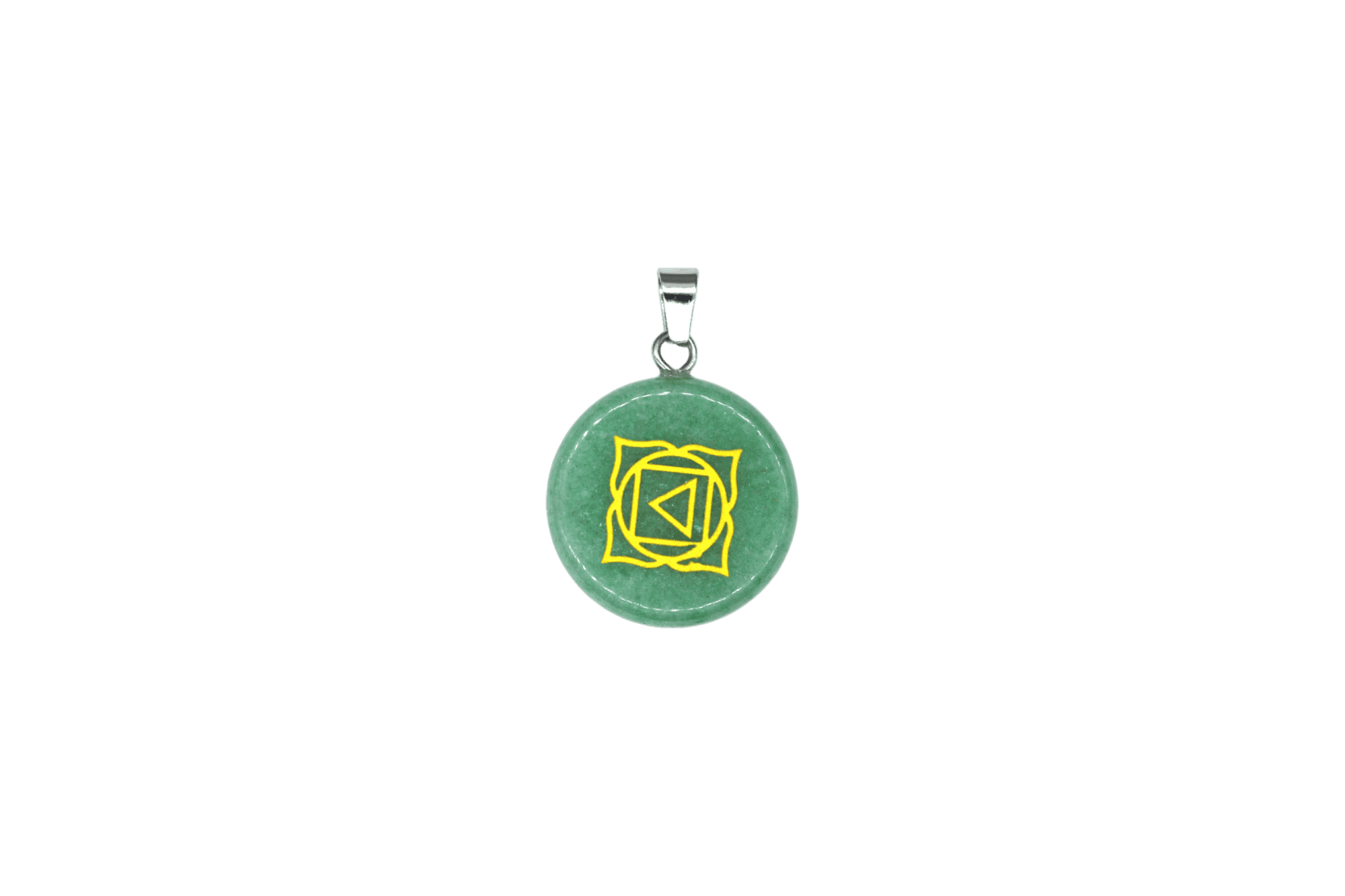 Dije de chacra raíz de cuarzo verde