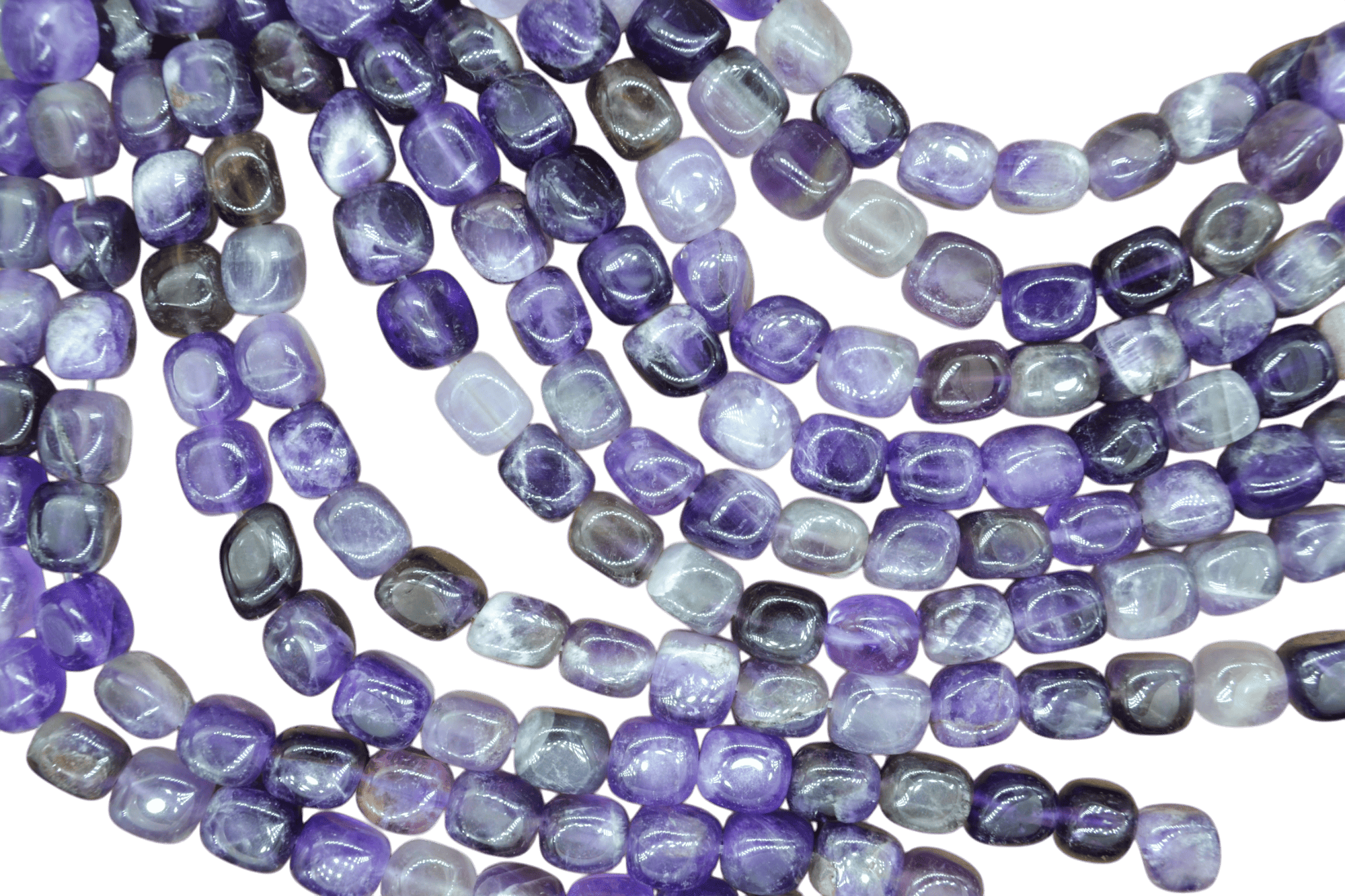 Tira de cuarzo amatista en forma de rectángulo | 8mm x 10mm
