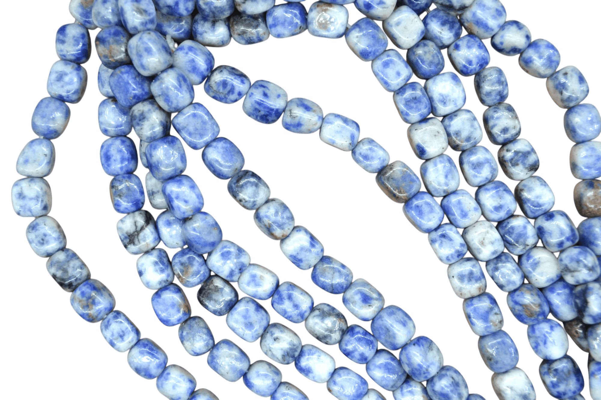 Tira de piedra sodalita en forma de rectángulo | 8mm x 10mm