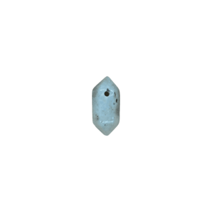 Dije de doble punta mini de piedra labradorita con perforación