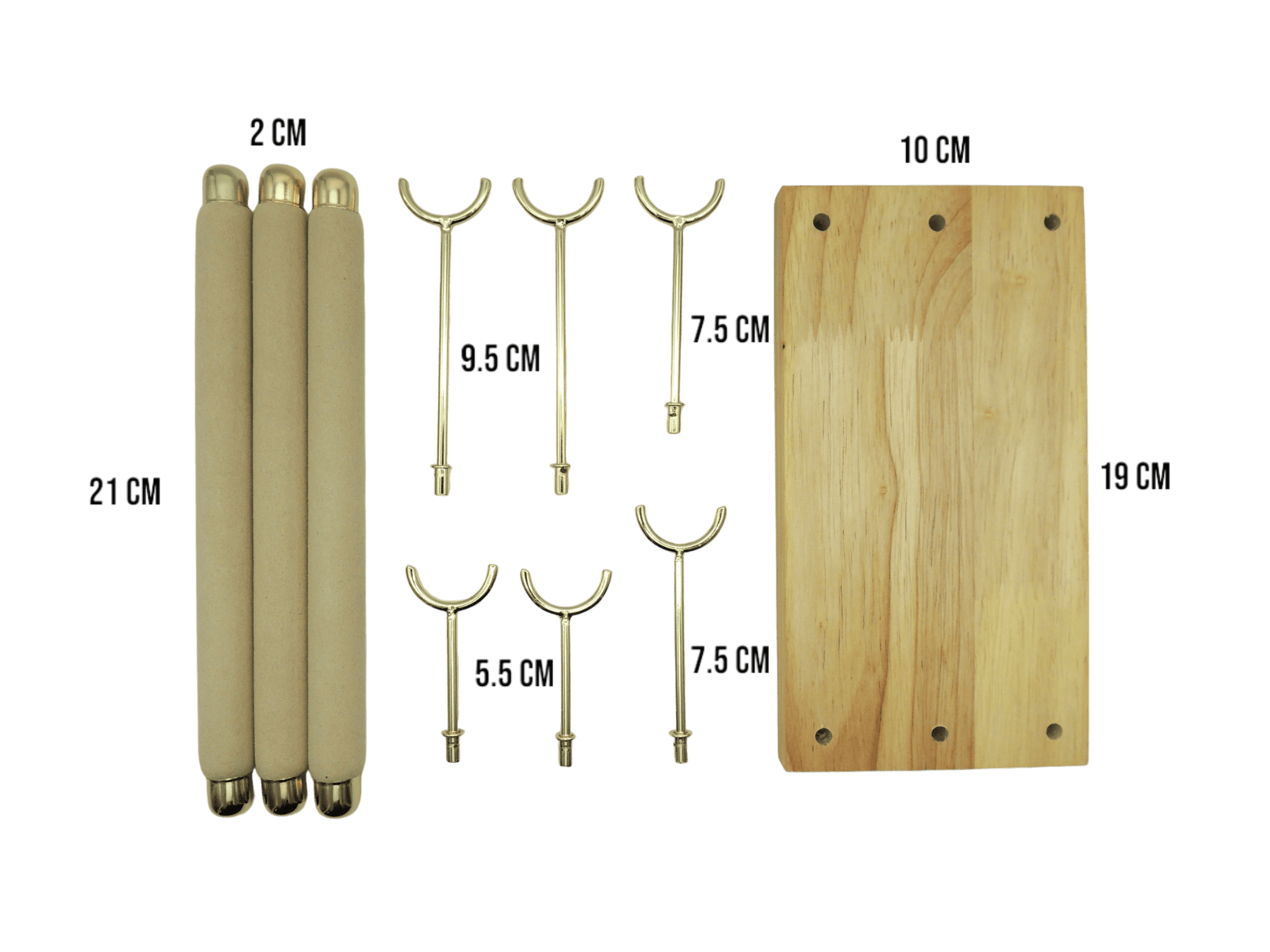 Exhibidor para Anillos de 3 niveles de madera - Imagen 3