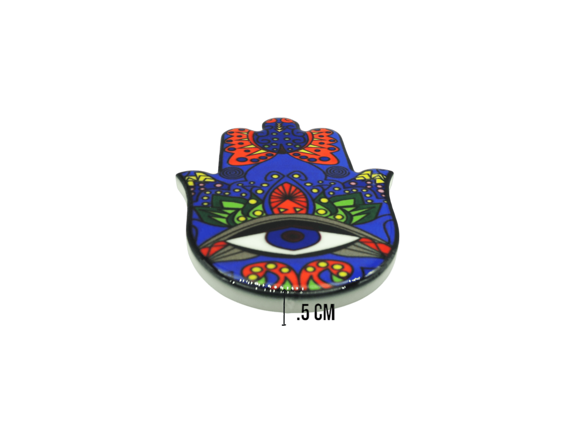 Mano de Fátima de cerámica con imán | Mod 8 | 6 cm x 8cm - Imagen 3