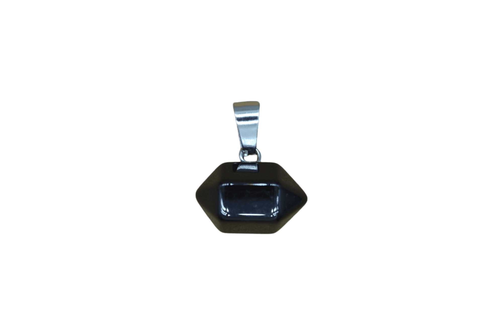 Dije de doble punta mini de piedra obsidiana