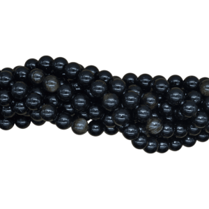 Tira de piedra obsidiana dorada en forma de bola | 10mm