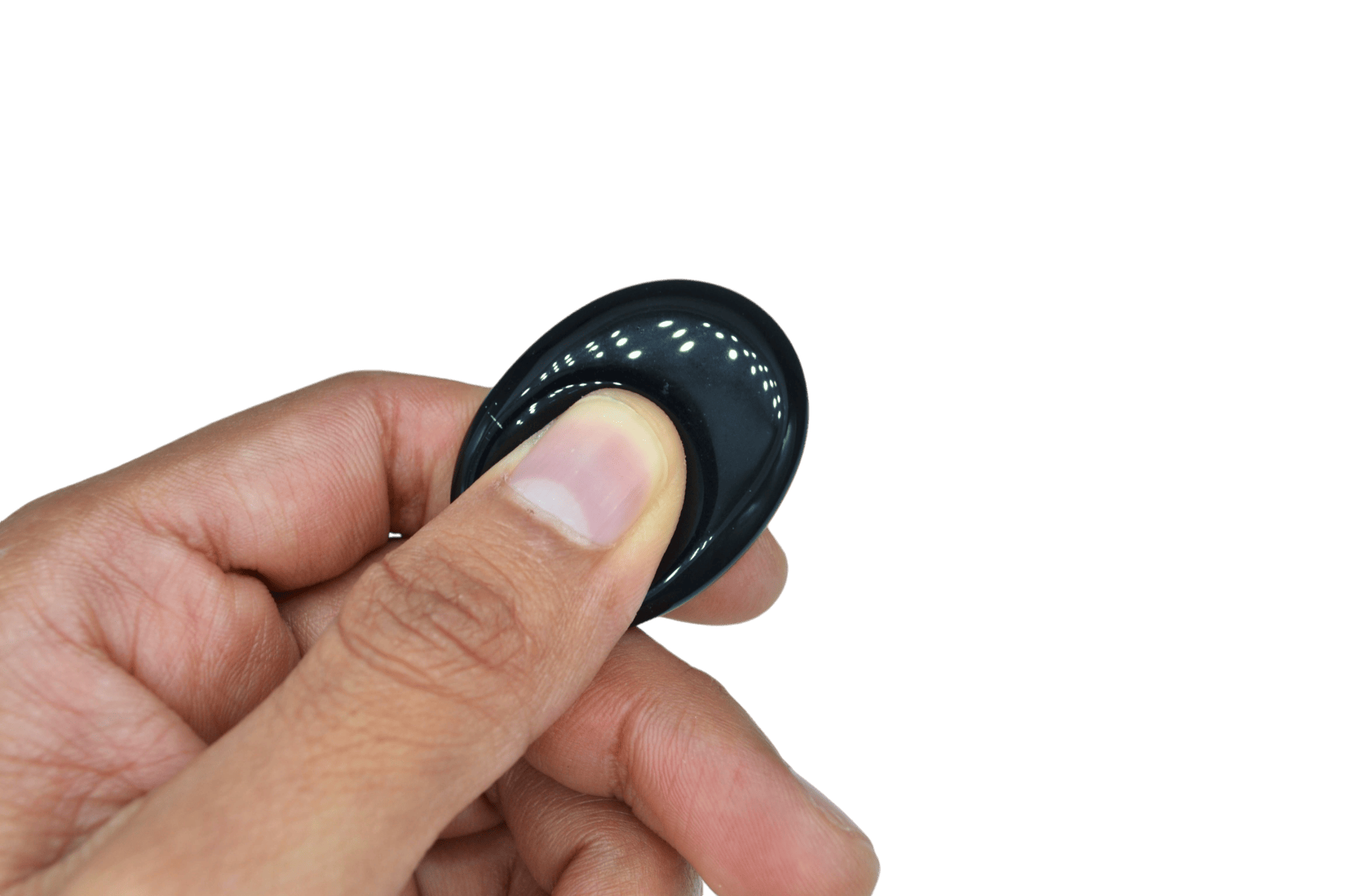 Piedra antiestrés de obsidiana negra - Imagen 2