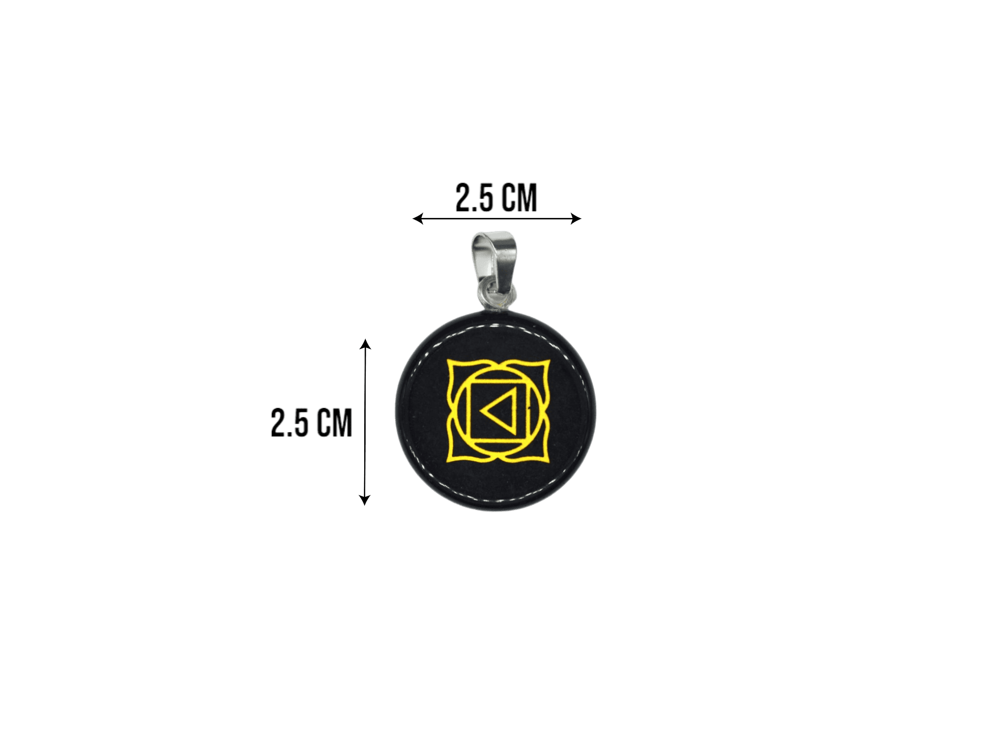 Dije de chacra raíz de obsidiana negra - Imagen 2