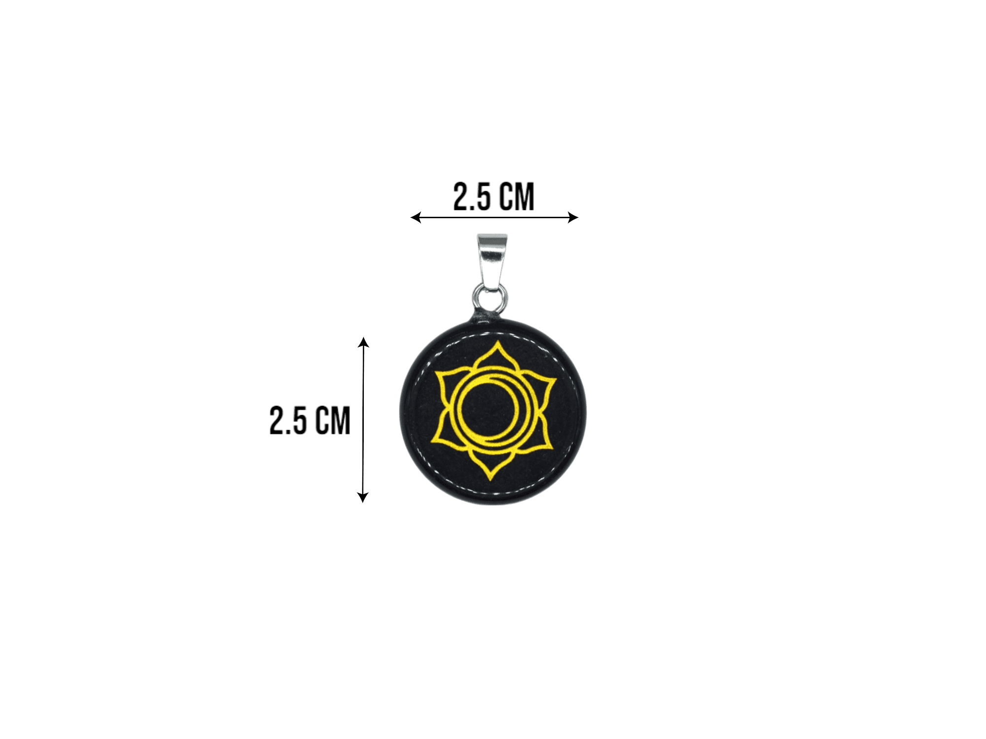 Dije de chacra sacro de obsidiana negra - Imagen 2
