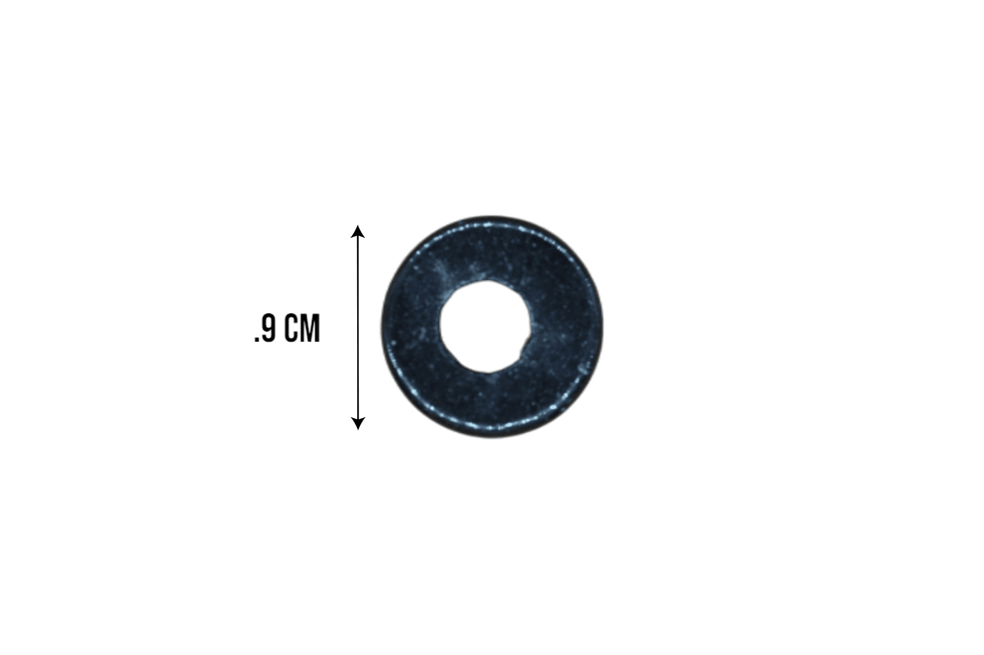 Tubo con perforación de piedra obsidiana | 9mm x 9mm - Imagen 3