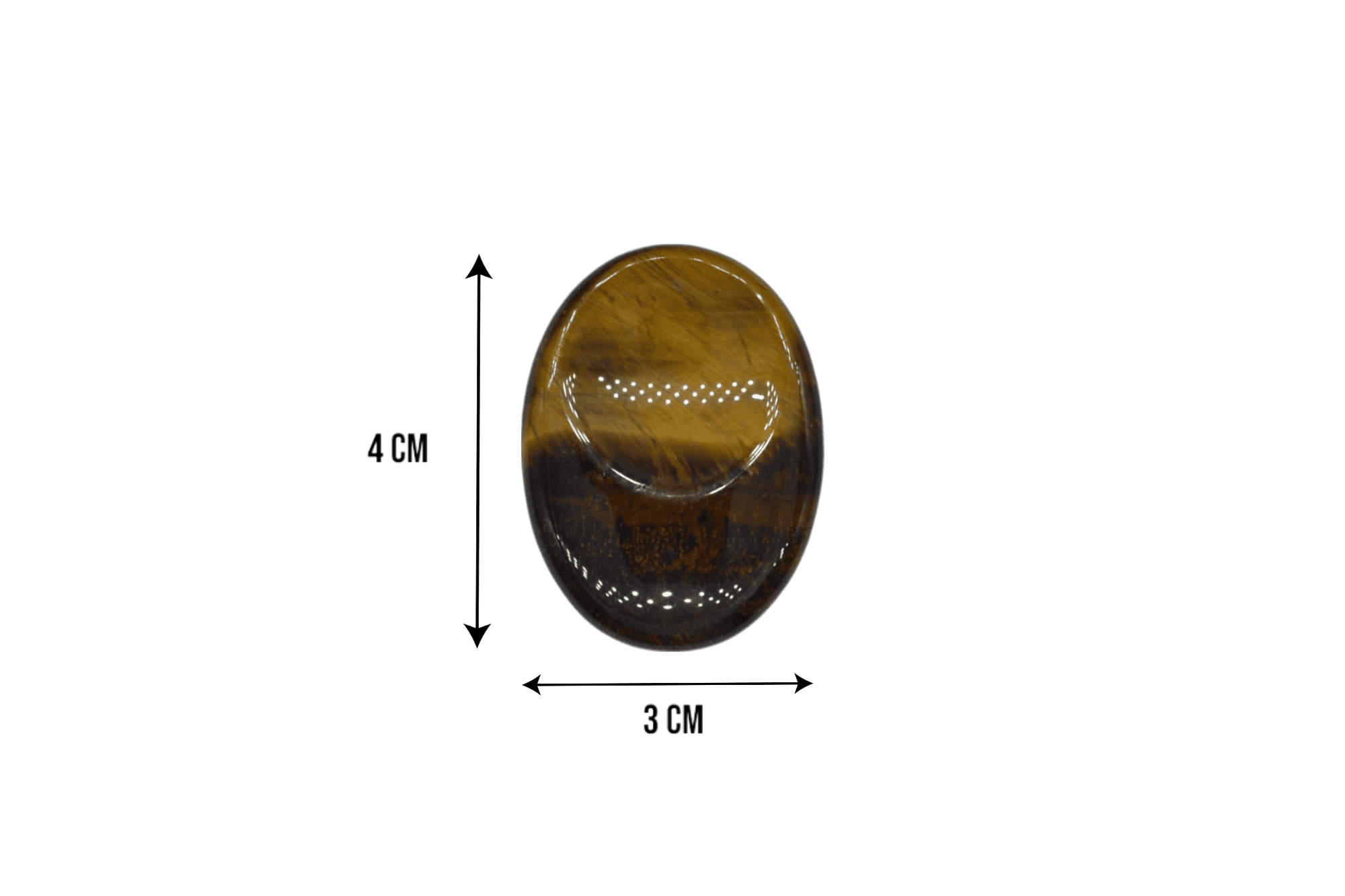 Piedra antiestrés de ojo de tigre - Imagen 3