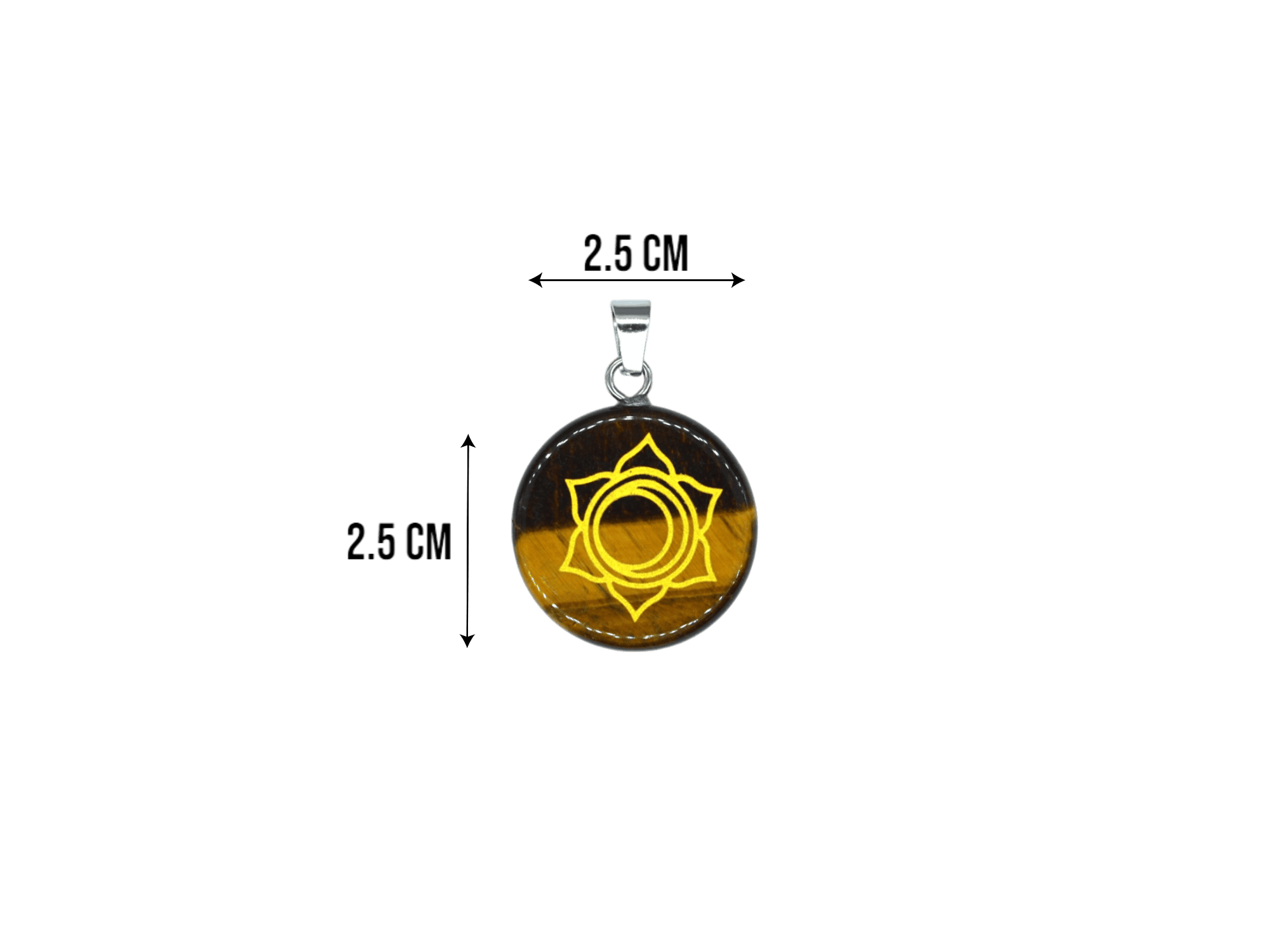 Dije de chacra sacro de ojo de tigre - Imagen 2