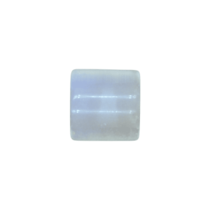 Tubo con perforación de piedra luna (opalita) | 9mm x 9mm