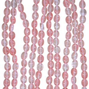 Tira de cuarzo cherry en forma oval | 8mm x 10mm