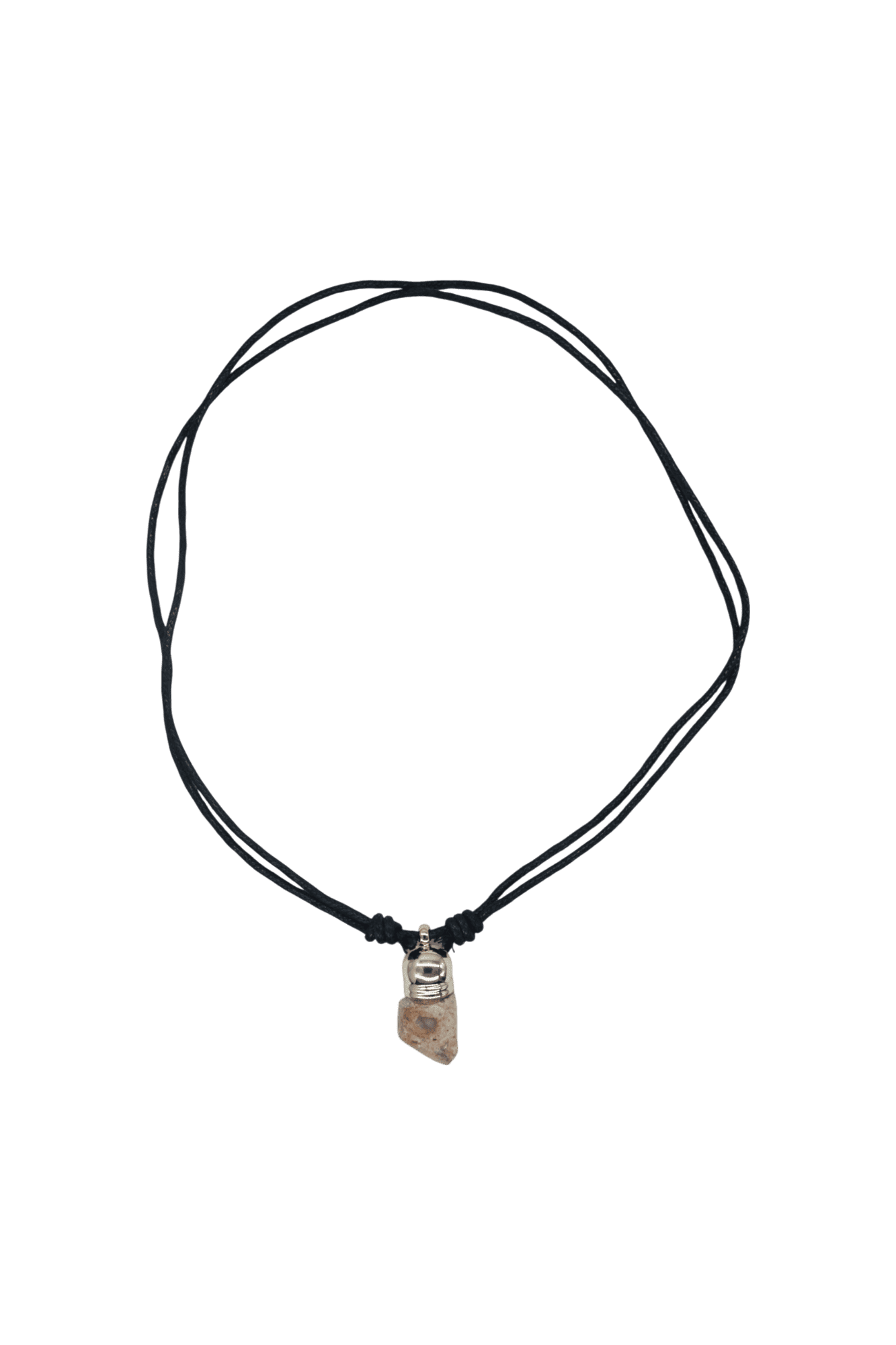 Collar de piedra cantera de ópalo con capuchón dorado - Imagen 2