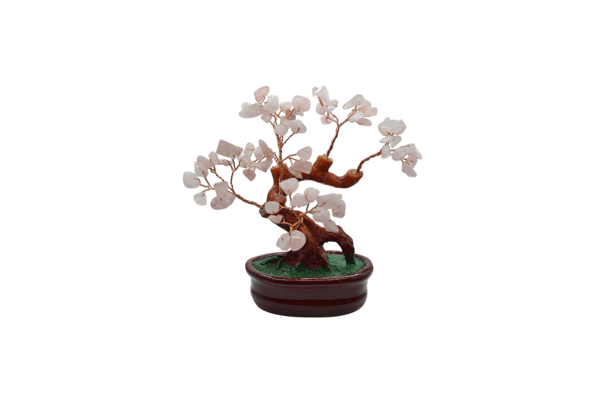 Arbolito de cuarzo rosa | 9cm x 16cm