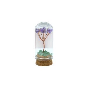 Arbolito de cuarzo amatista encapsulado | 2.5cm x 6cm