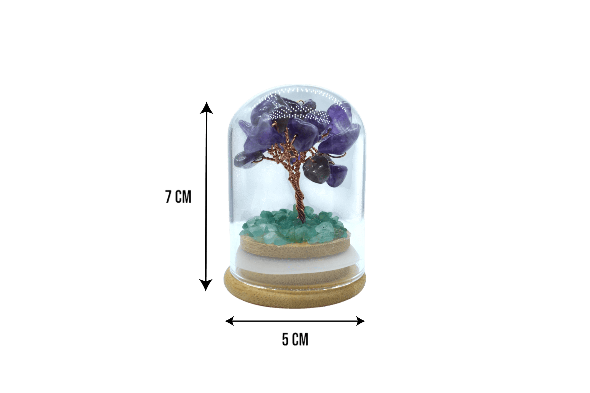 Arbolito de cuarzo amatista encapsulado | 5cm x 7cm - Imagen 2