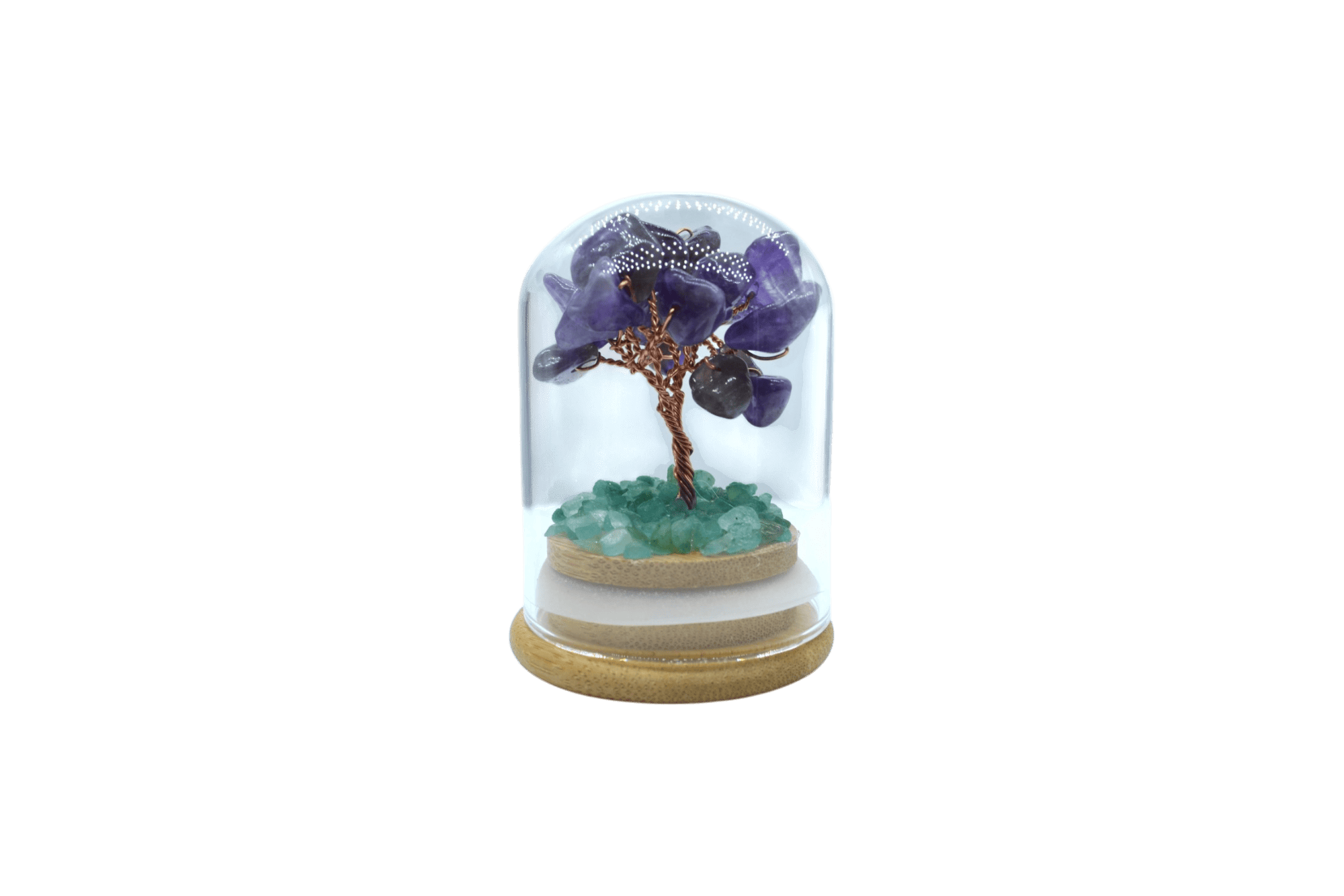 Arbolito de cuarzo amatista encapsulado | 5cm x 7cm