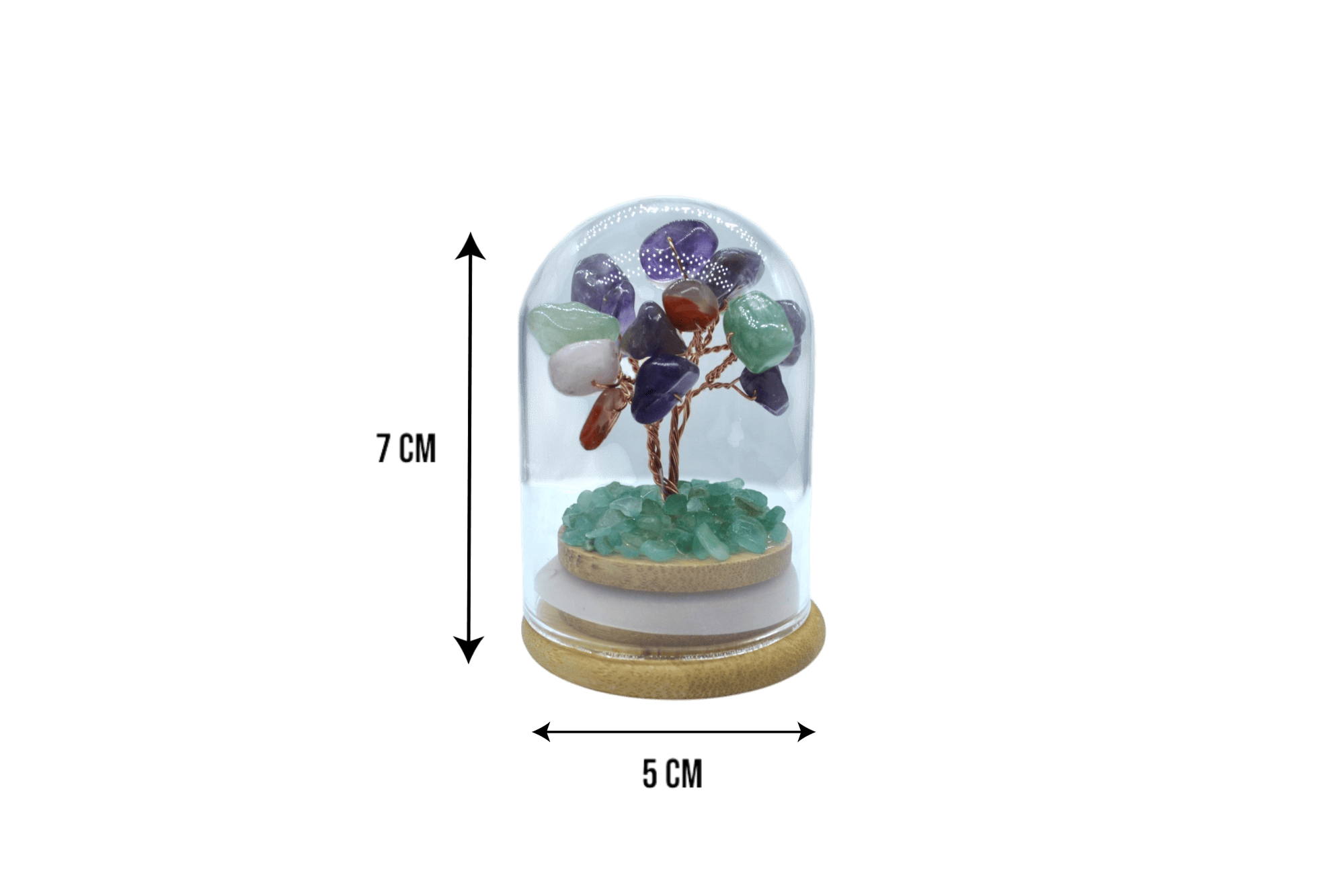 Arbolito de cuarzo mixto encapsulado | 5cm x 7cm - Imagen 2