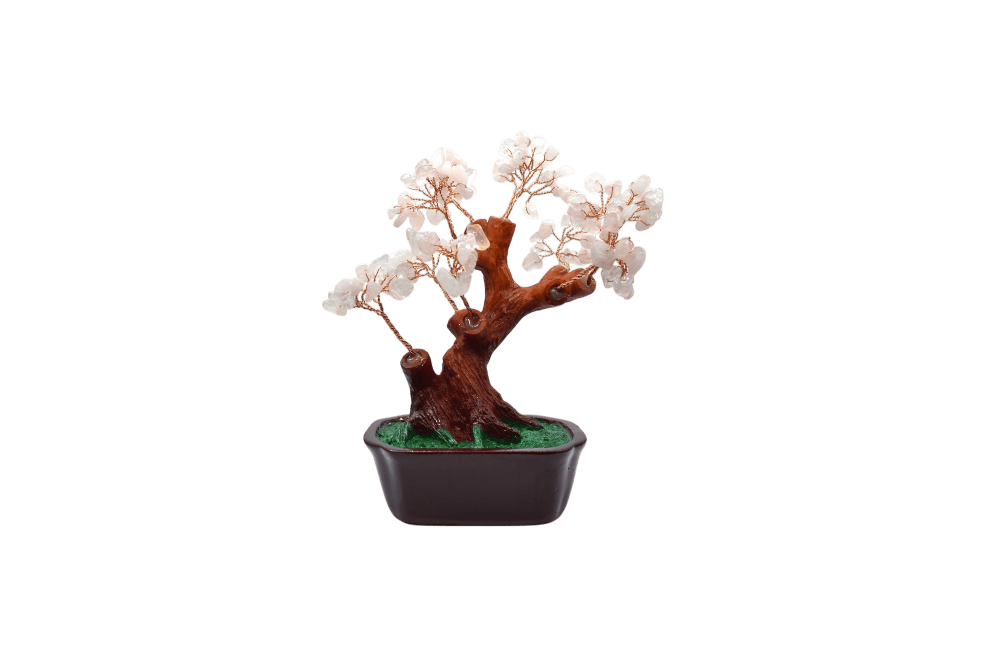 Arbolito de cuarzo rosa | 11cm x 19cm