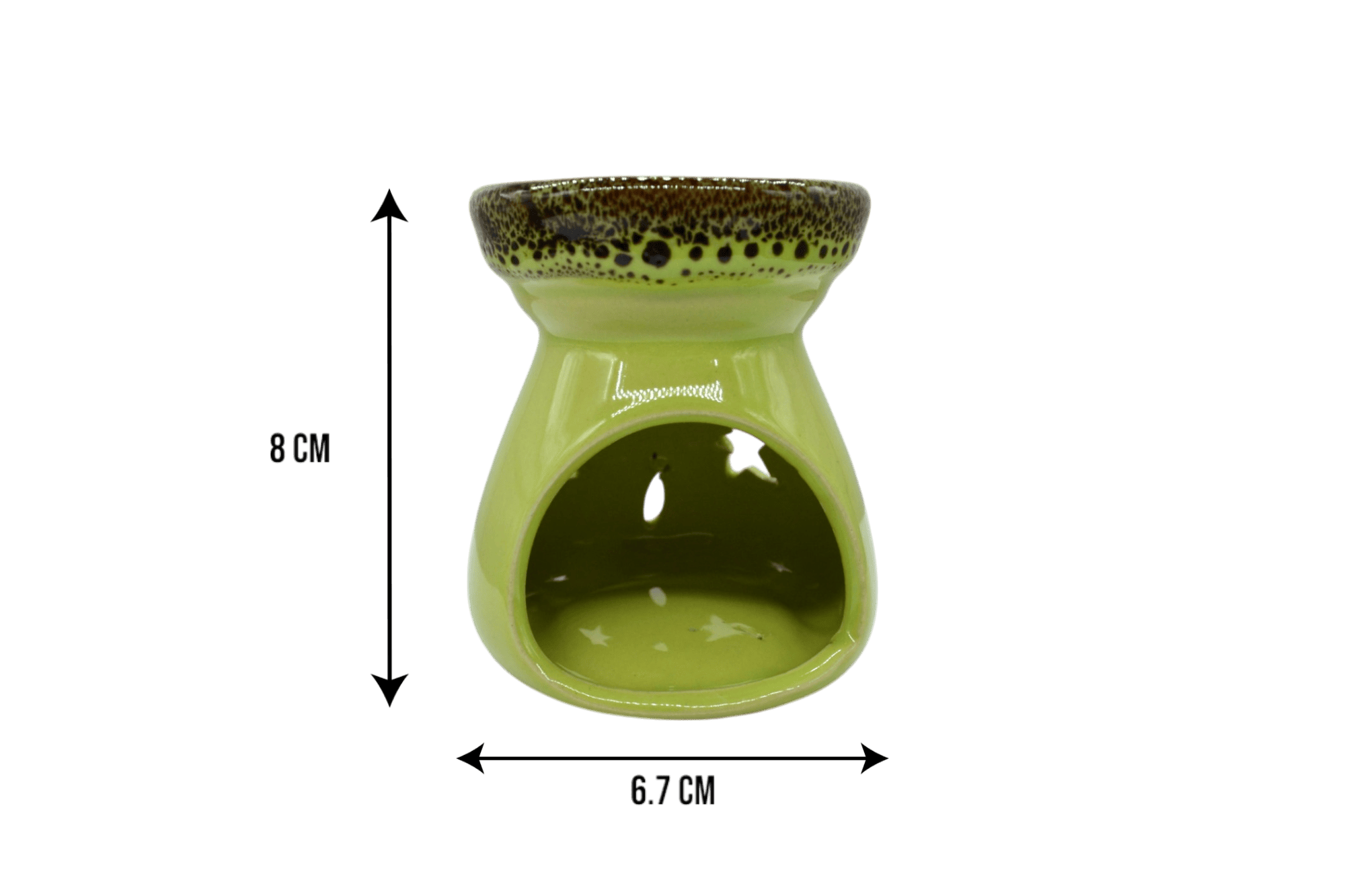 Difusor de cerámica en forma circular | Color verde - Imagen 4