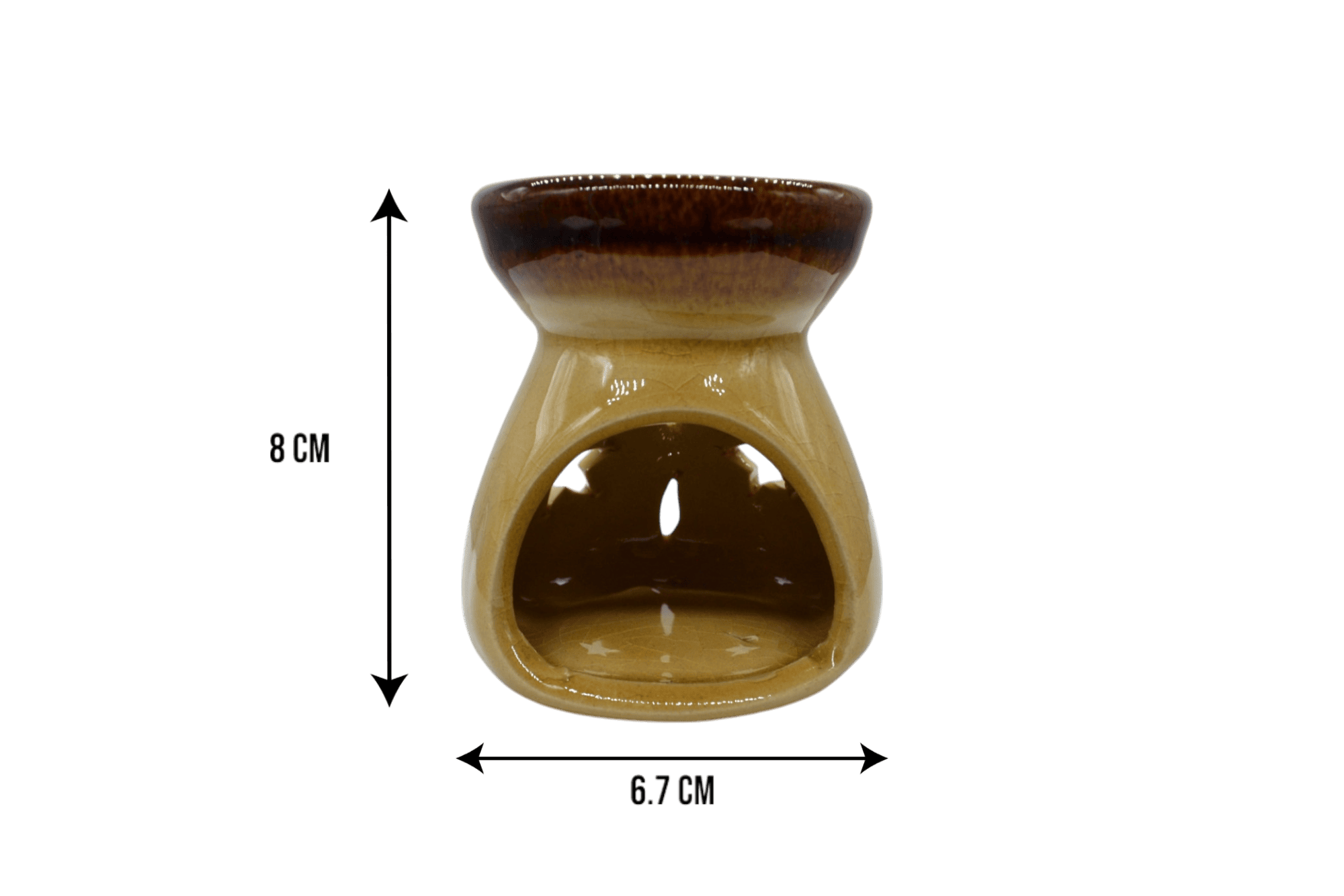 Difusor de cerámica en forma circular | Color beige - Imagen 4