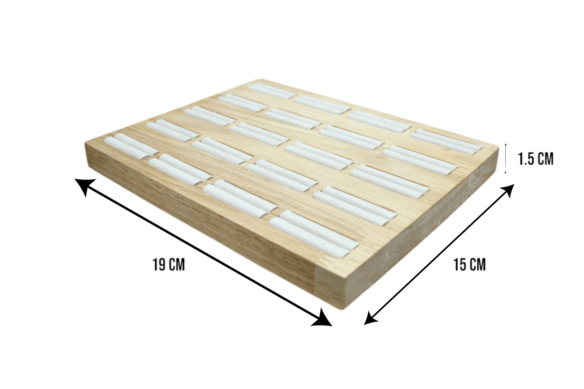 Exhibidor para anillos de madera | 19cm x 15cm - Imagen 2