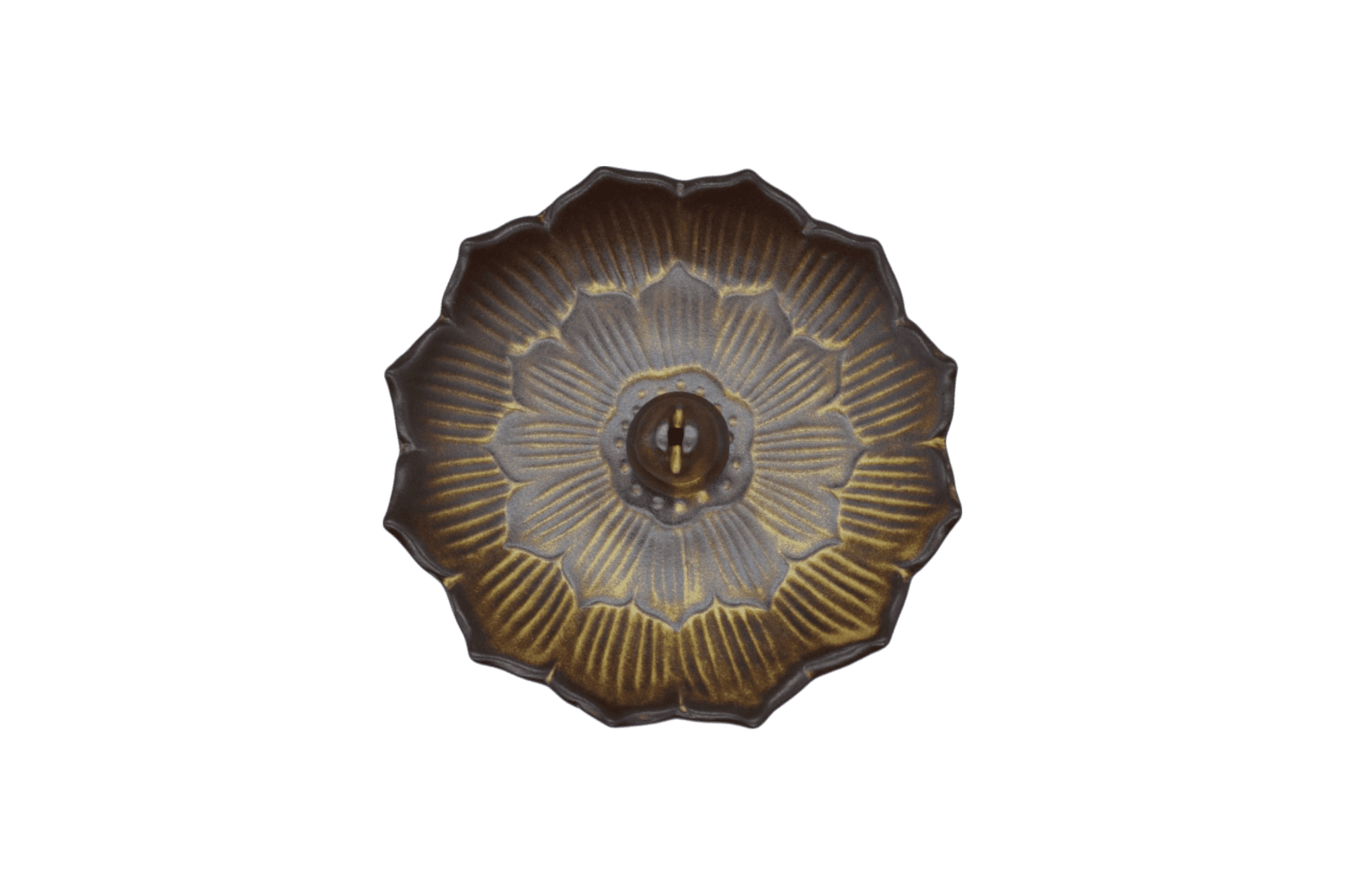 Incensario de cerámica en forma de flor - Imagen 2