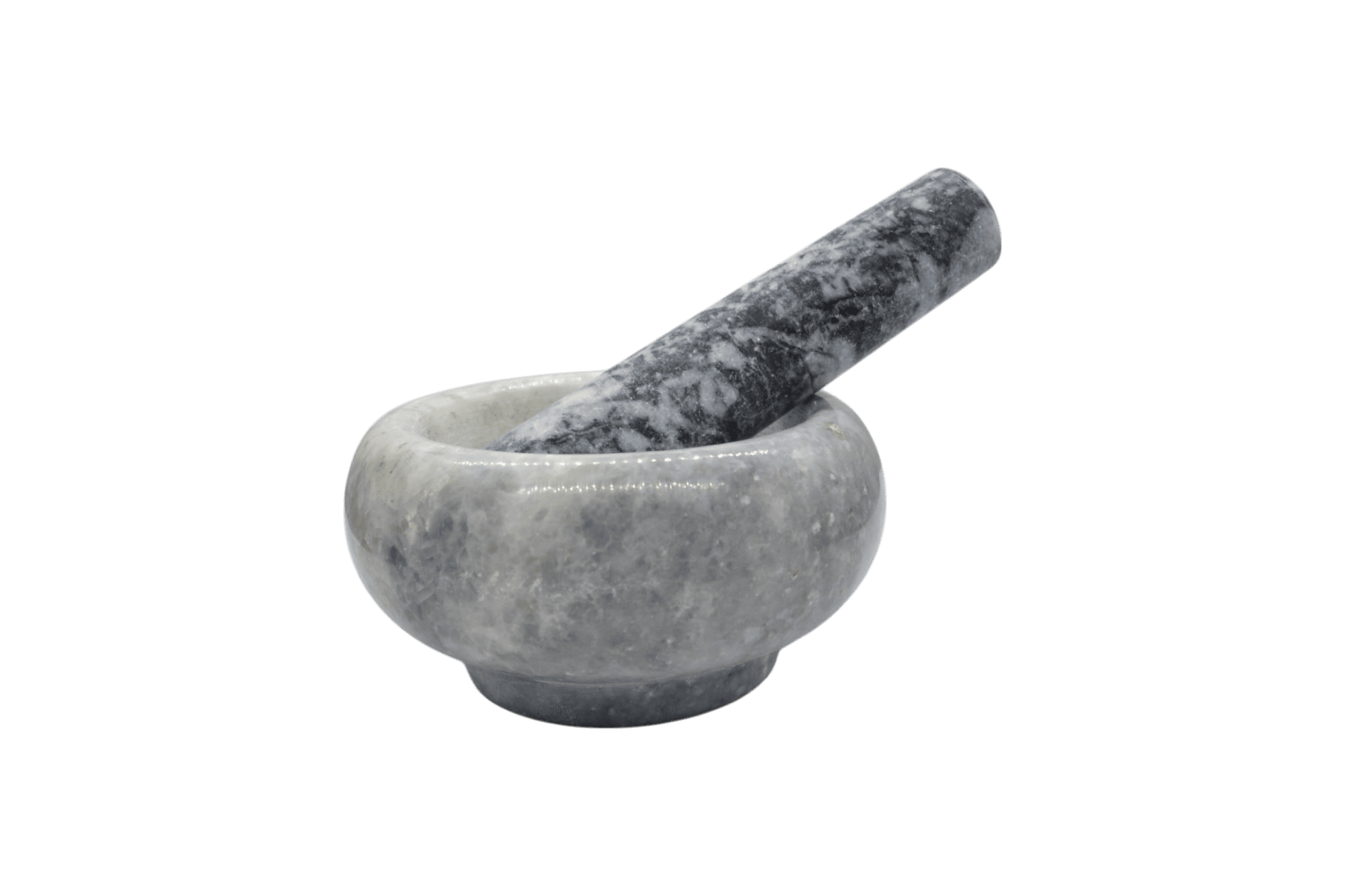 Mortero de piedra mármol | Gris claro | 10.5cm x 5.5cm