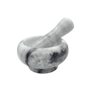 Mortero de piedra mármol | Gris claro | 8.5cm x 4.5cm