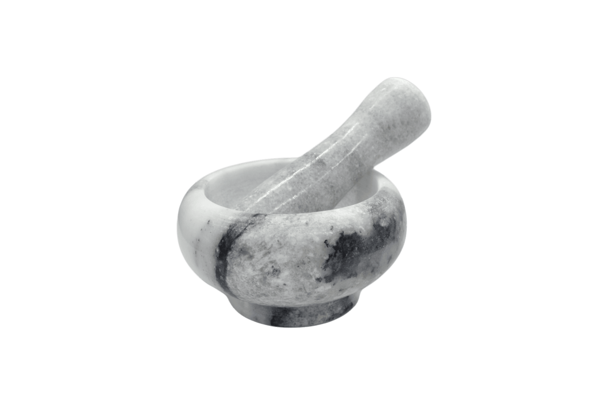 Mortero de piedra mármol | Gris claro | 8.5cm x 4.5cm