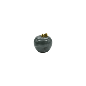 Dije de piedra ágata musgosa en forma de manzana