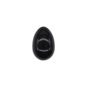 Huevo de piedra ágata negra