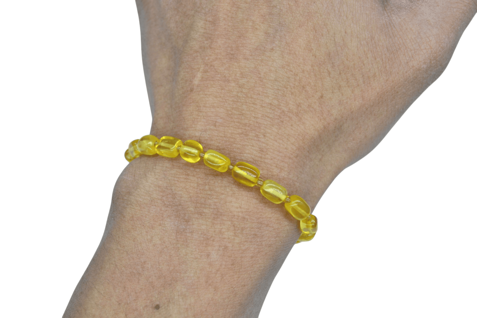 Pulsera de ámbar tipo oval de 5mm x 8mm - Imagen 2