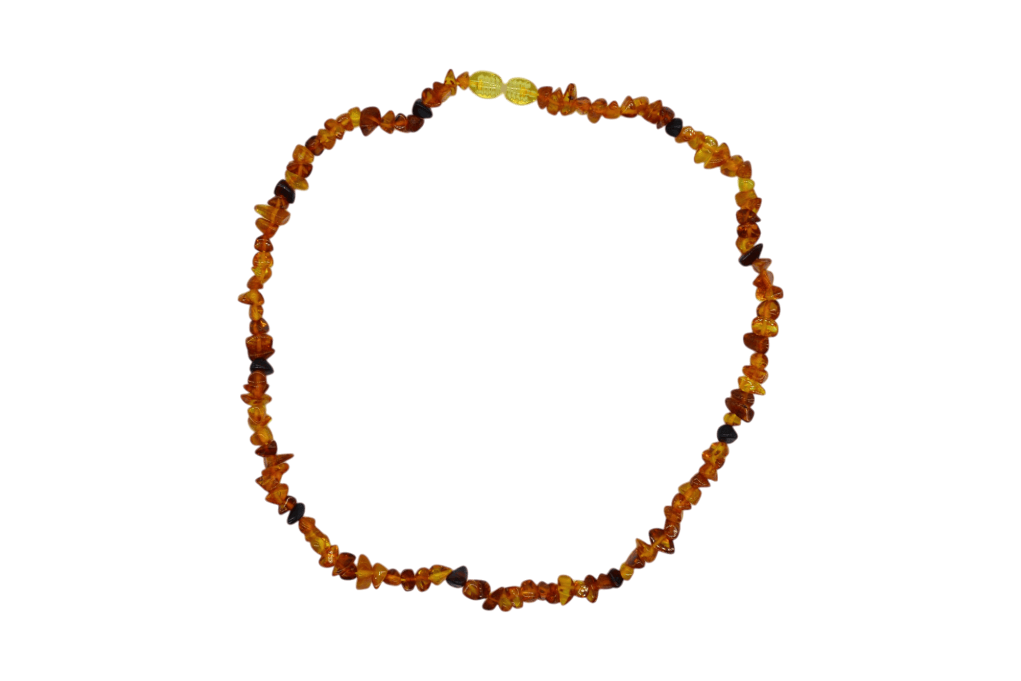Collar de ámbar tipo chips con broche de seguridad | 42.5 cm - Imagen 2