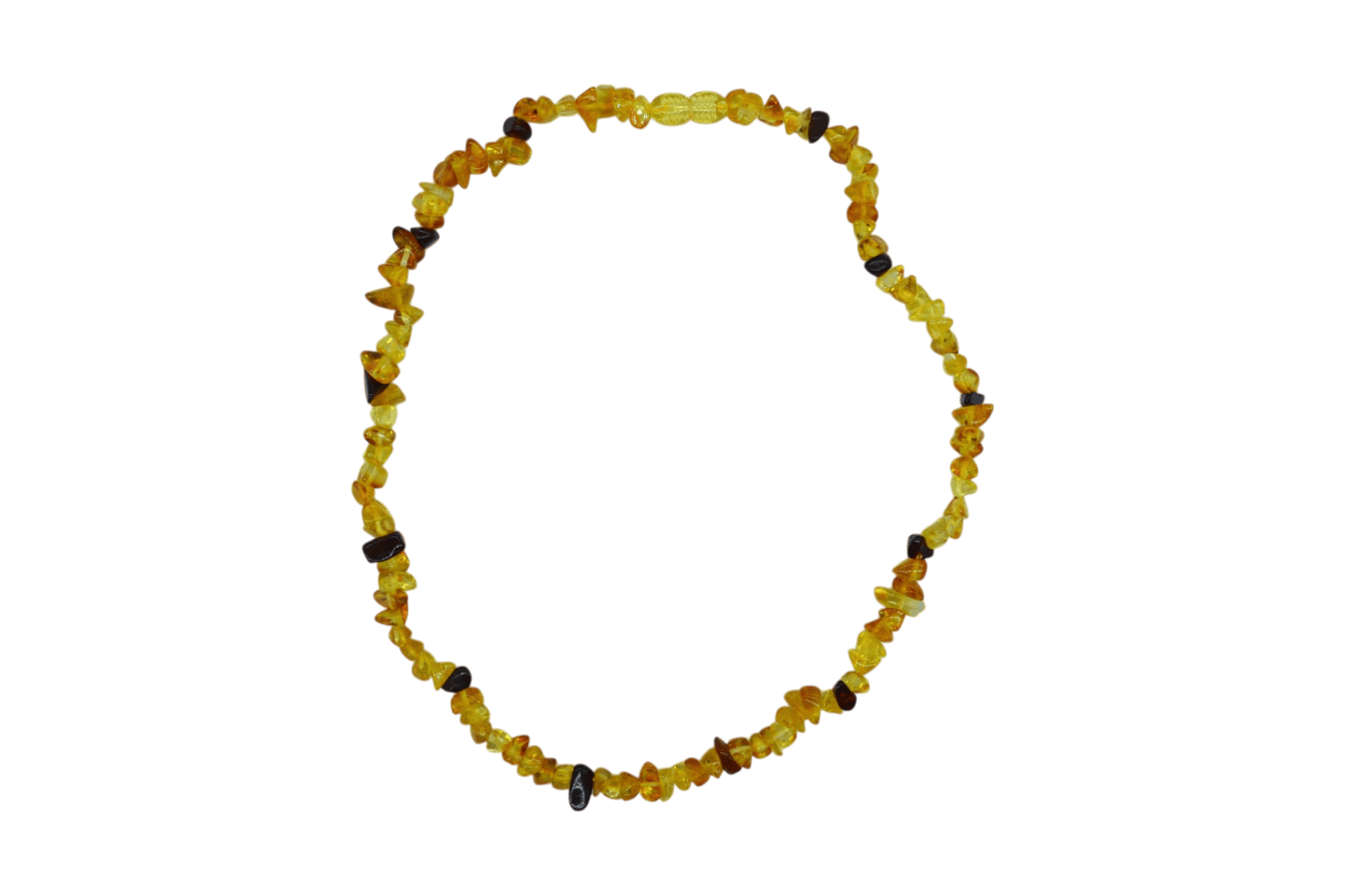Collar de ámbar tipo chips con broche de seguridad | 42.5 cm - Imagen 2