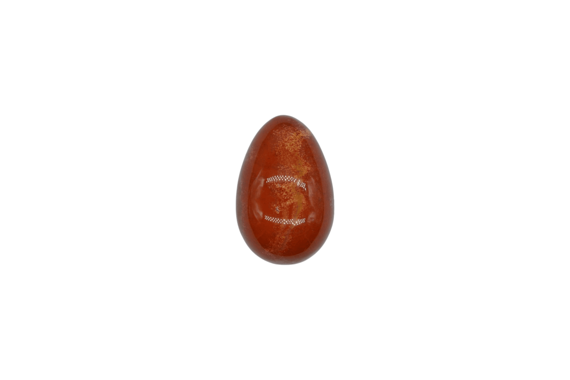 Huevo de piedra jaspe rojo