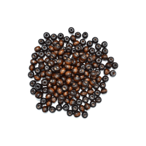 Cuentas de madera tipo bola de 8mm | Café obscuro
