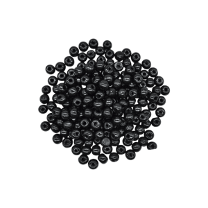 Cuentas de madera tipo bola de 8mm | Negro