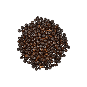 Cuentas de madera tipo dona | 3mm x 6mm | Café obscuro