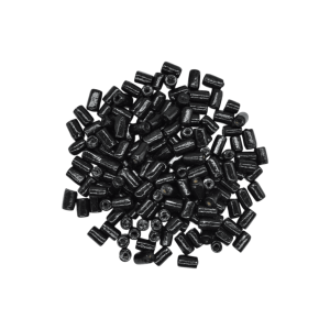Cuentas de madera tipo tubo | 10mm x 6mm | Negro