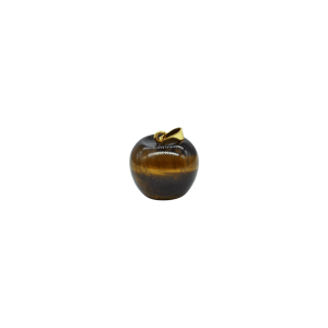 Dije de piedra ojo de tigre en forma de manzana