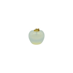 Dije de piedra luna (opalita) en forma de manzana