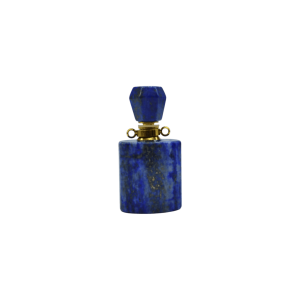 Perfumero de piedra lapislázuli en forma cuadrada