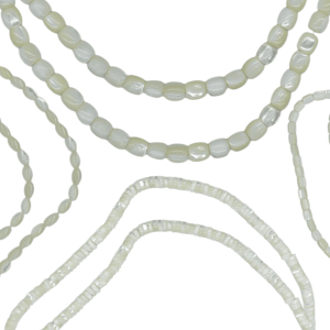 TIRAS DE MADRE PERLA O NÁCAR COLOR BLANCO