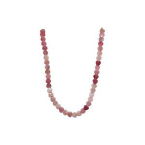 Tira de piedra rodonita en forma de corazón | 4mm x 6mm