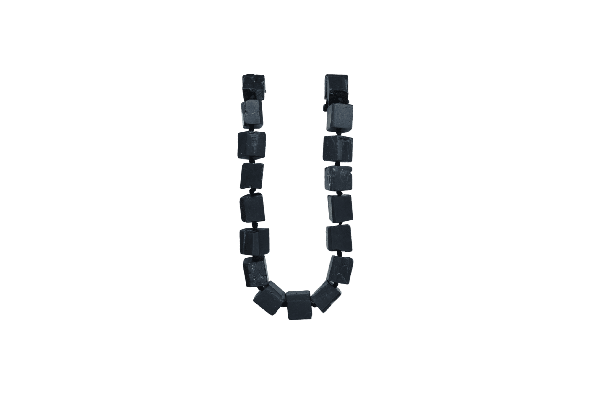 Tira de piedra turmalina negra en forma rectangular | 10mm x 14mm