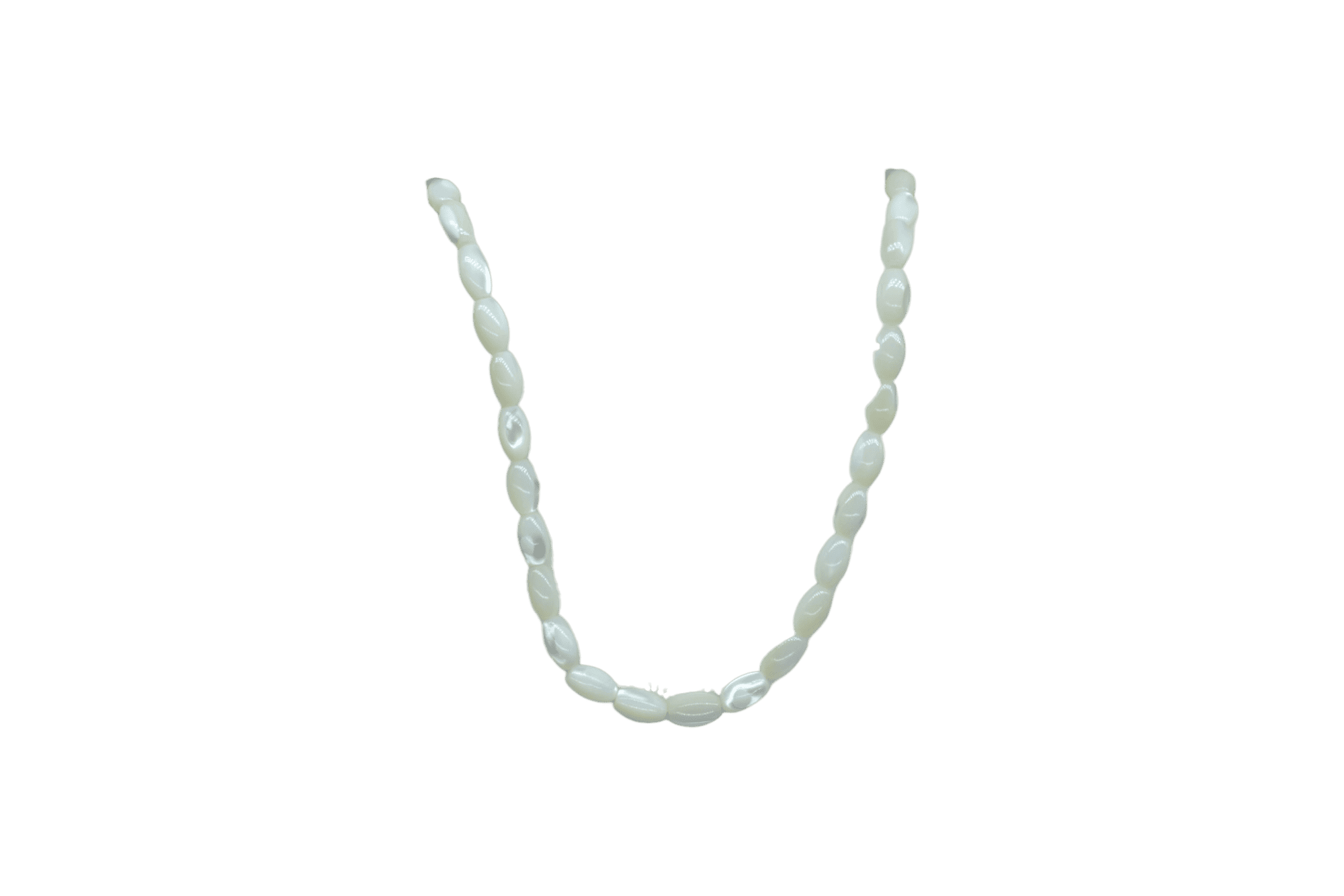 Tira de madre perla en forma de oval | 5mm x 8mm