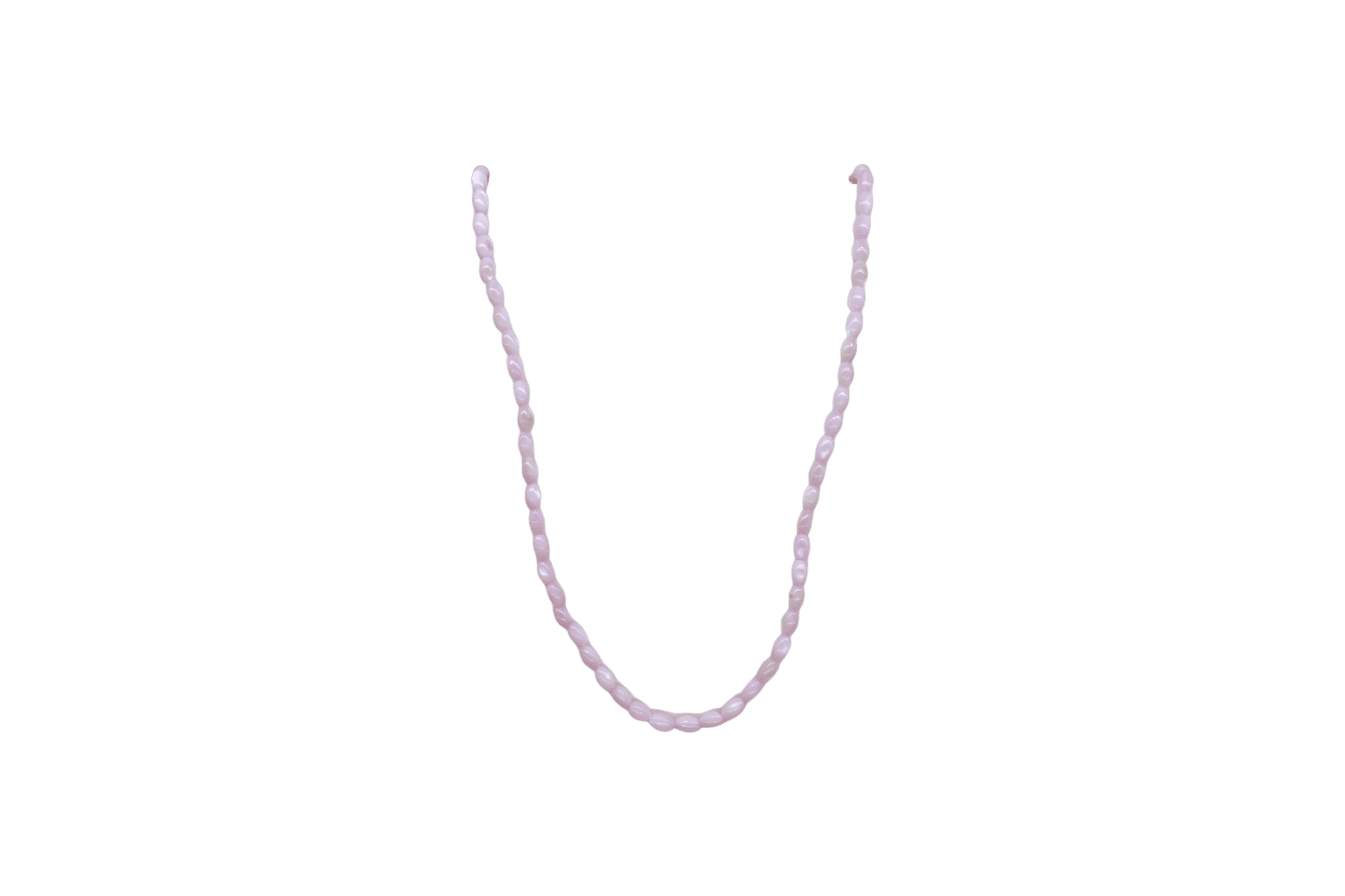 Tira de madre perla en forma oval | 3mm x 5mm | Rosa claro
