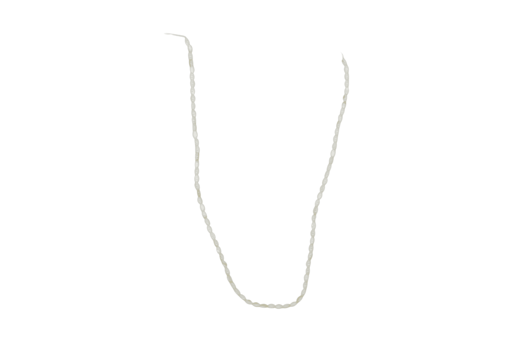 Tira de madre perla en forma oval | 3mm x 5mm | Blanco - Imagen 2